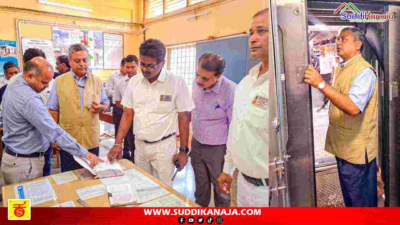 Shivamogga railway | ಶಿವಮೊಗ್ಗ ರೈಲ್ವೆ ನಿಲ್ದಾಣಕ್ಕೆ ಅಧಿಕಾರಿಗಳ ದಿಢೀರ್ ಭೇಟಿ, ಕಾರಣವೇನು?